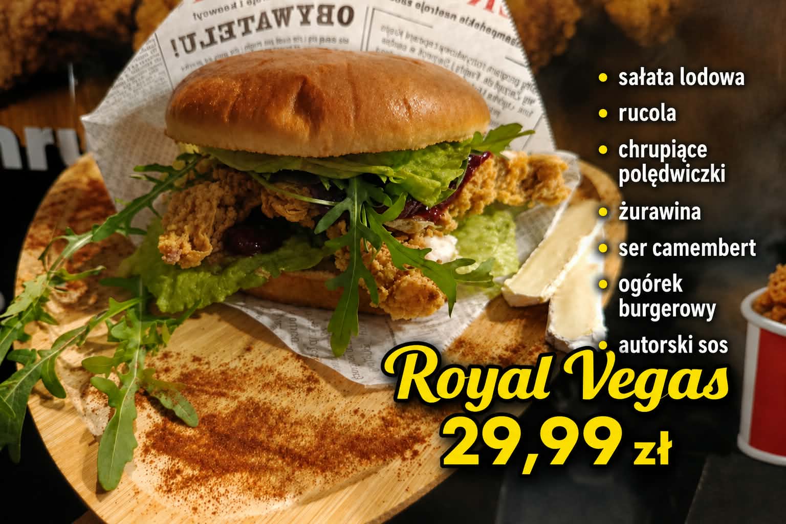 Royal Vegas burger